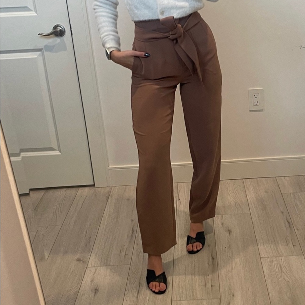 Wilfred tie front high waisted trouser from Aritzia - size 2